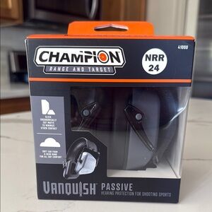 New In Box Champion Black Passive Hearing Protection